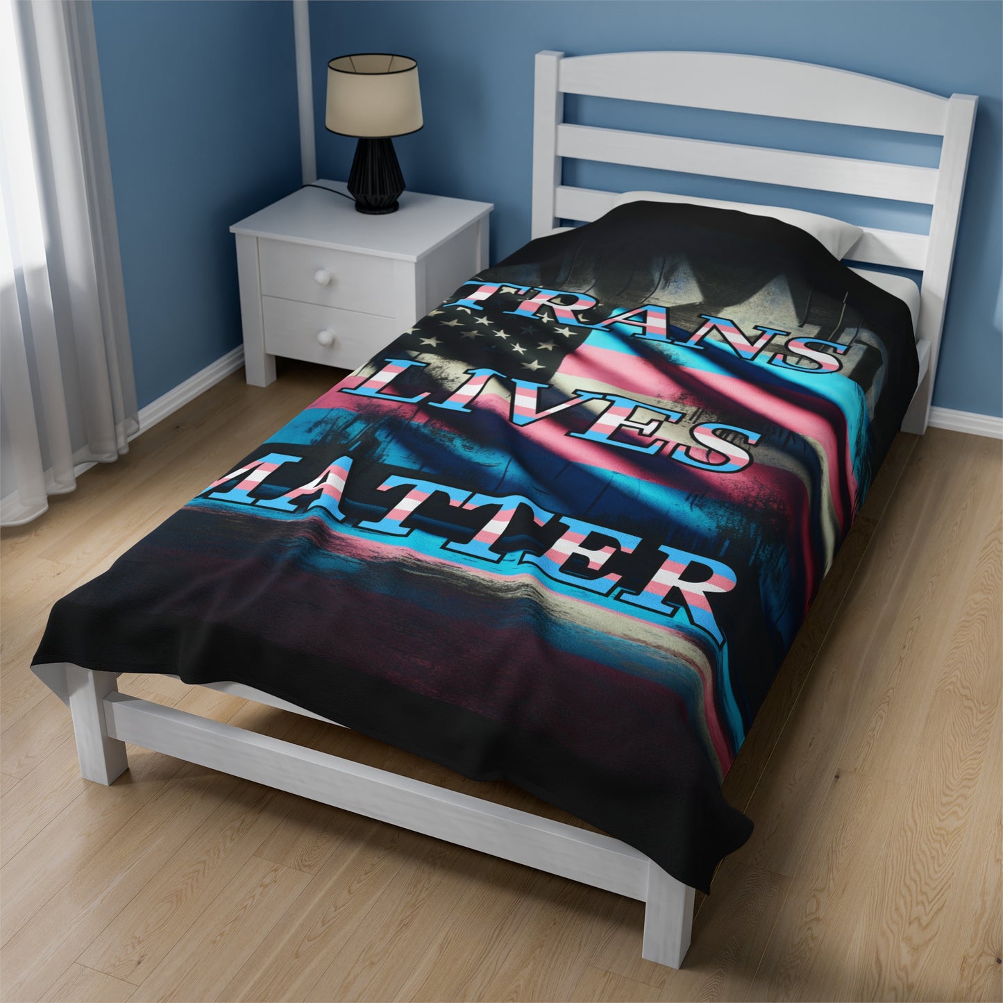 Fleece Blanket Trans Lives Matter Winter + Gift Donation