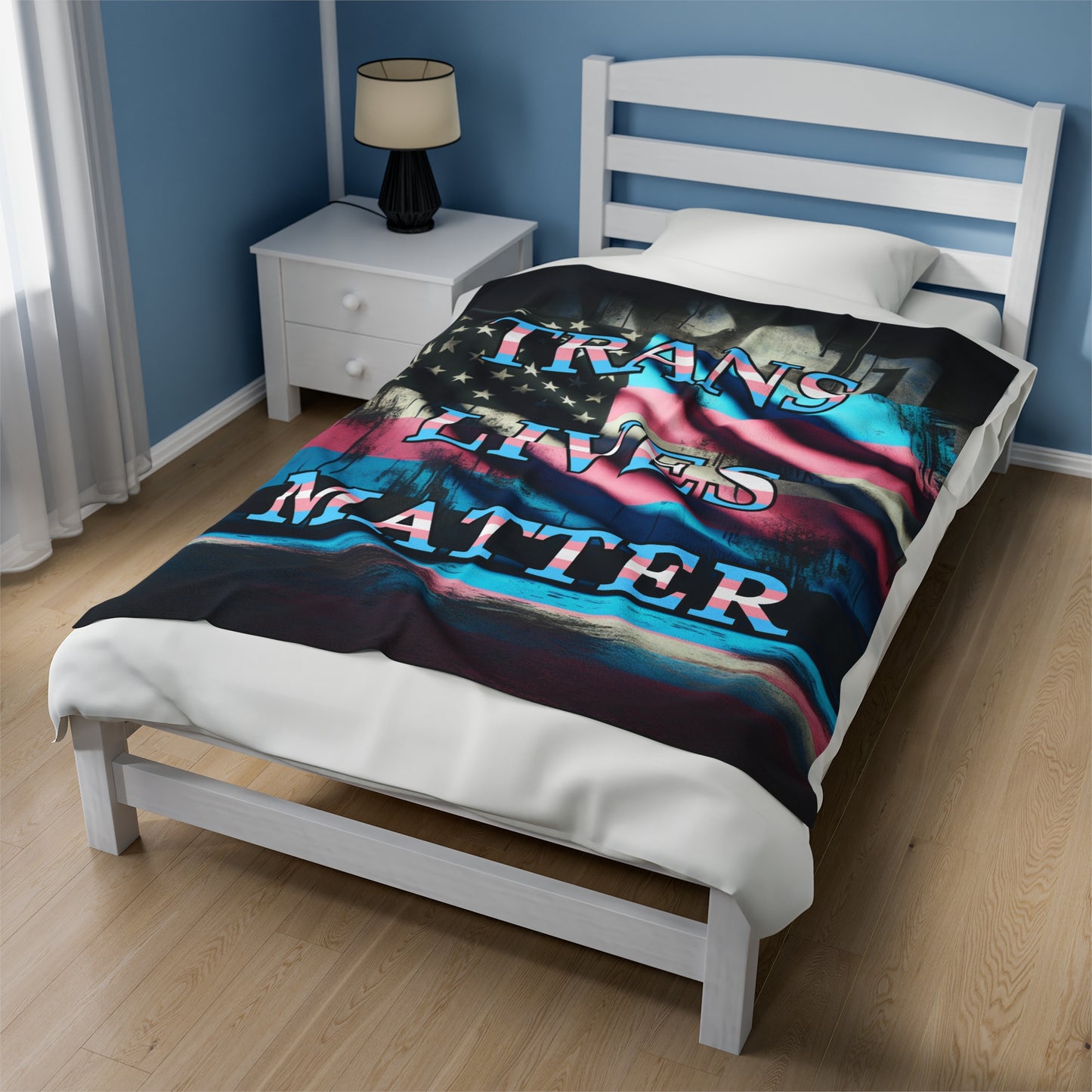 Fleece Blanket Trans Lives Matter Winter + Gift Donation