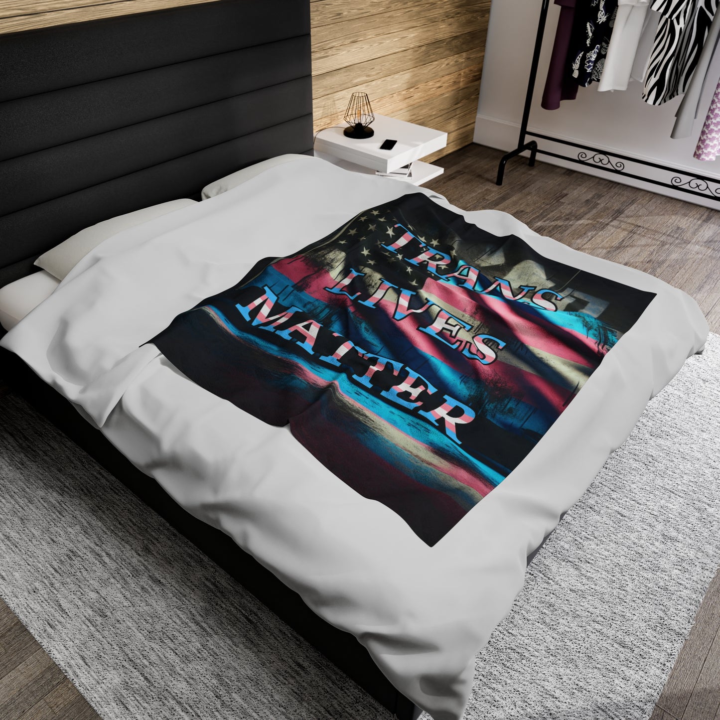 Fleece Blanket Trans Lives Matter Winter + Gift Donation