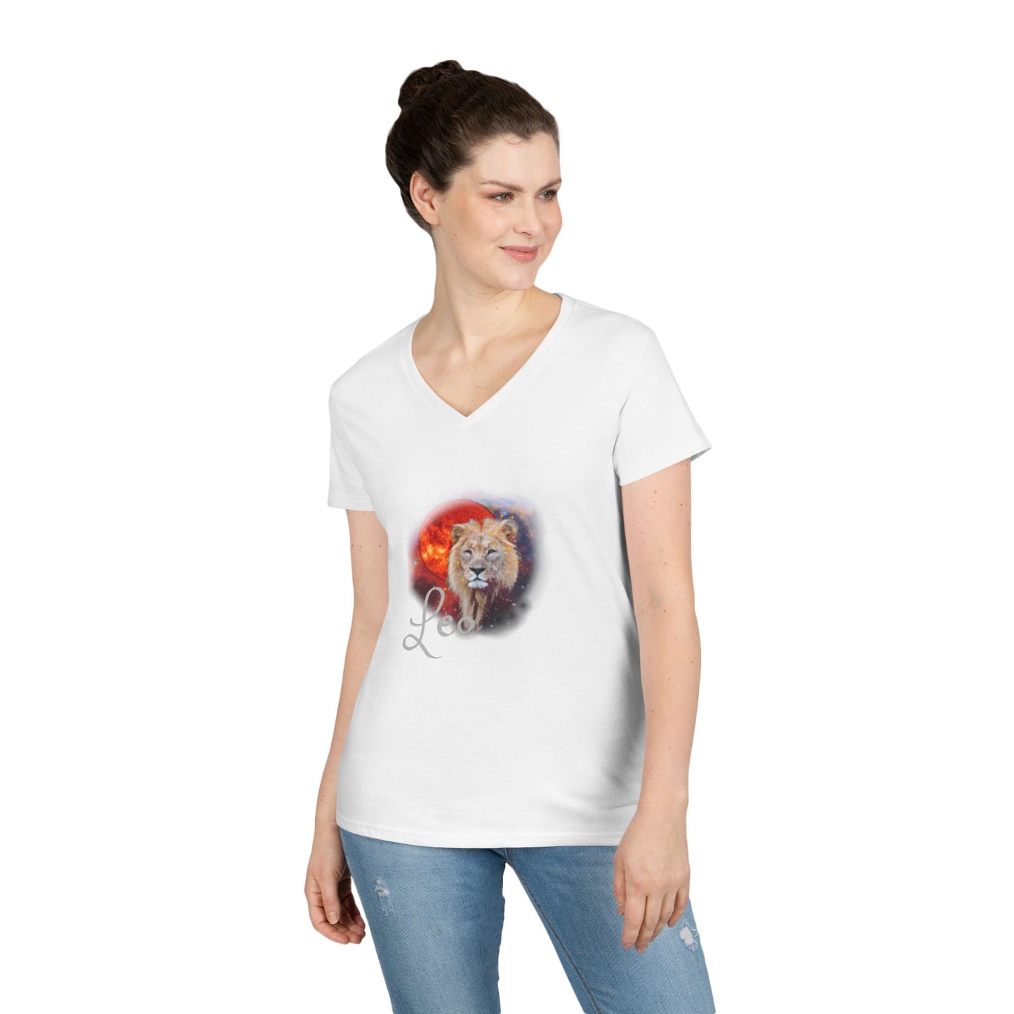 Leo Zodiac V-Neck