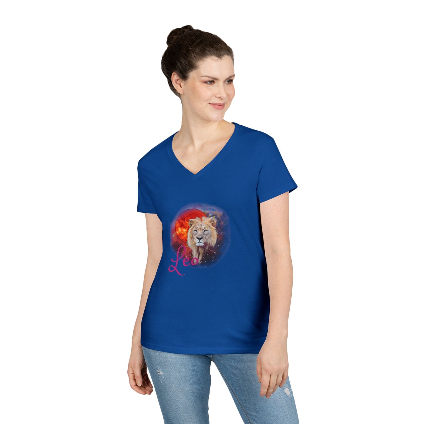 Leo Zodiac V-Neck