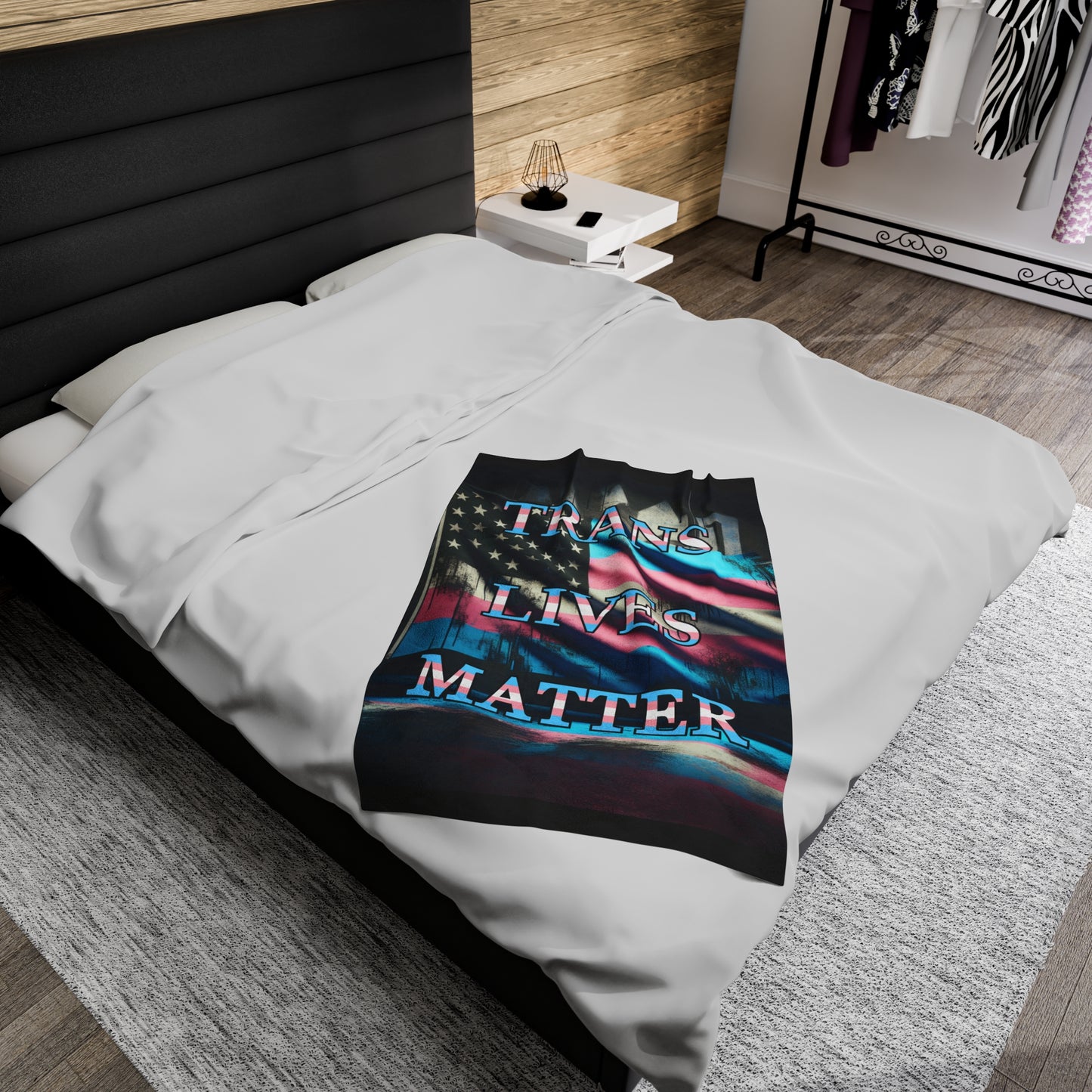 Fleece Blanket Trans Lives Matter Winter + Gift Donation