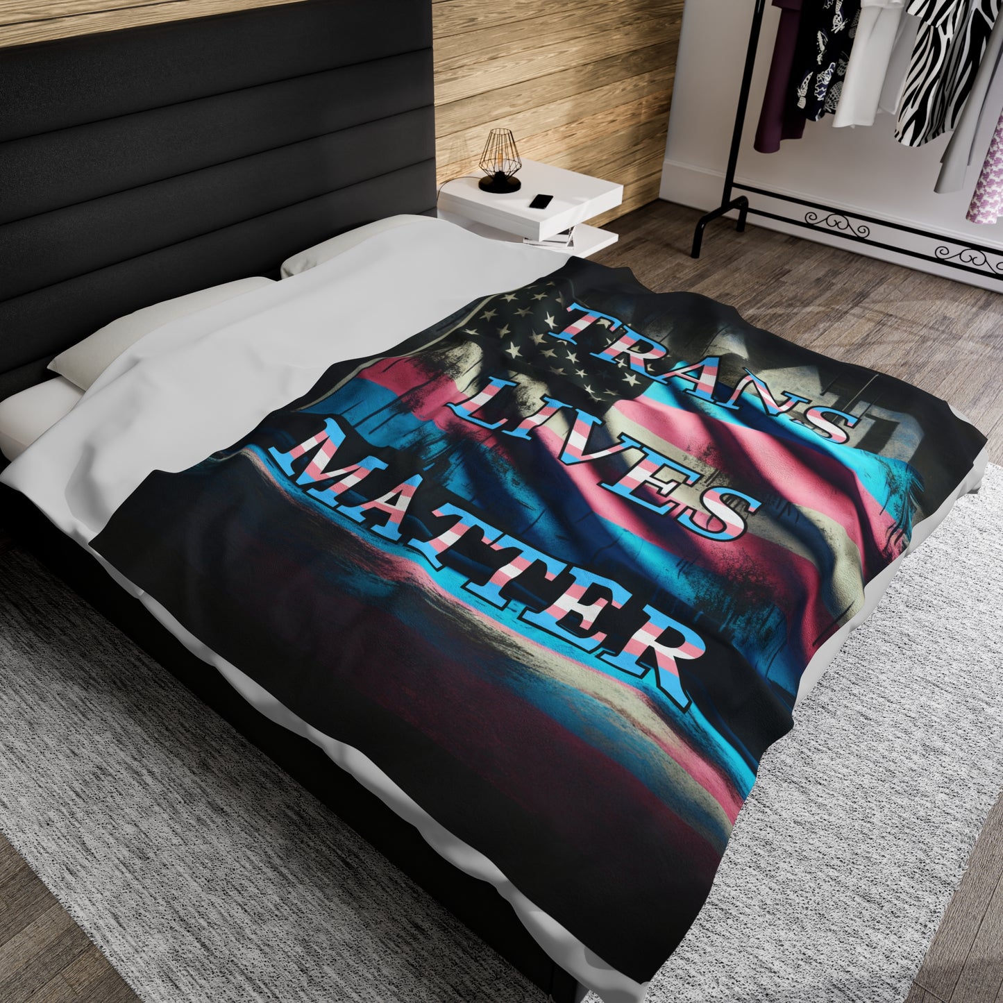 Fleece Blanket Trans Lives Matter Winter + Gift Donation