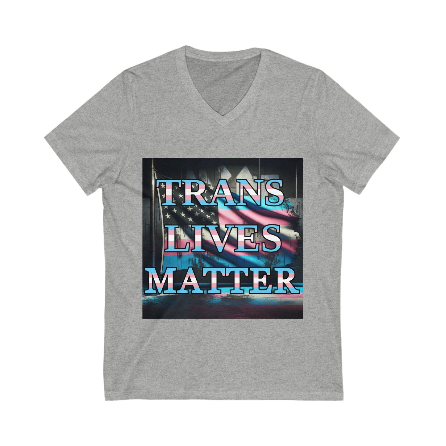 Trans Lives Matter Flag V-Neck V1