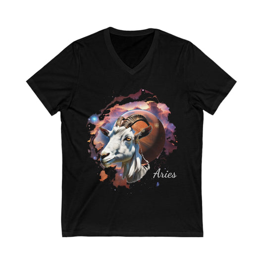 Aries Zodiac V-Neck