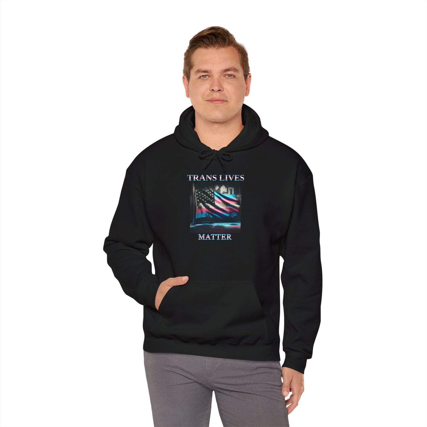 Trans Lives Matter Flag Hoodie V2