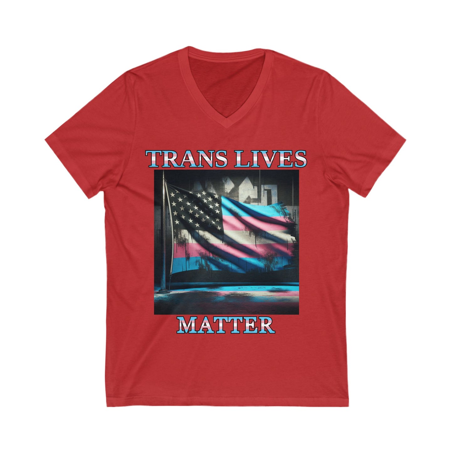 Trans Lives Matter Flag V-Neck V2