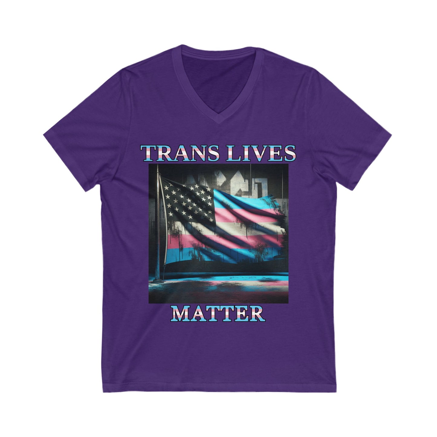 Trans Lives Matter Flag V-Neck V2