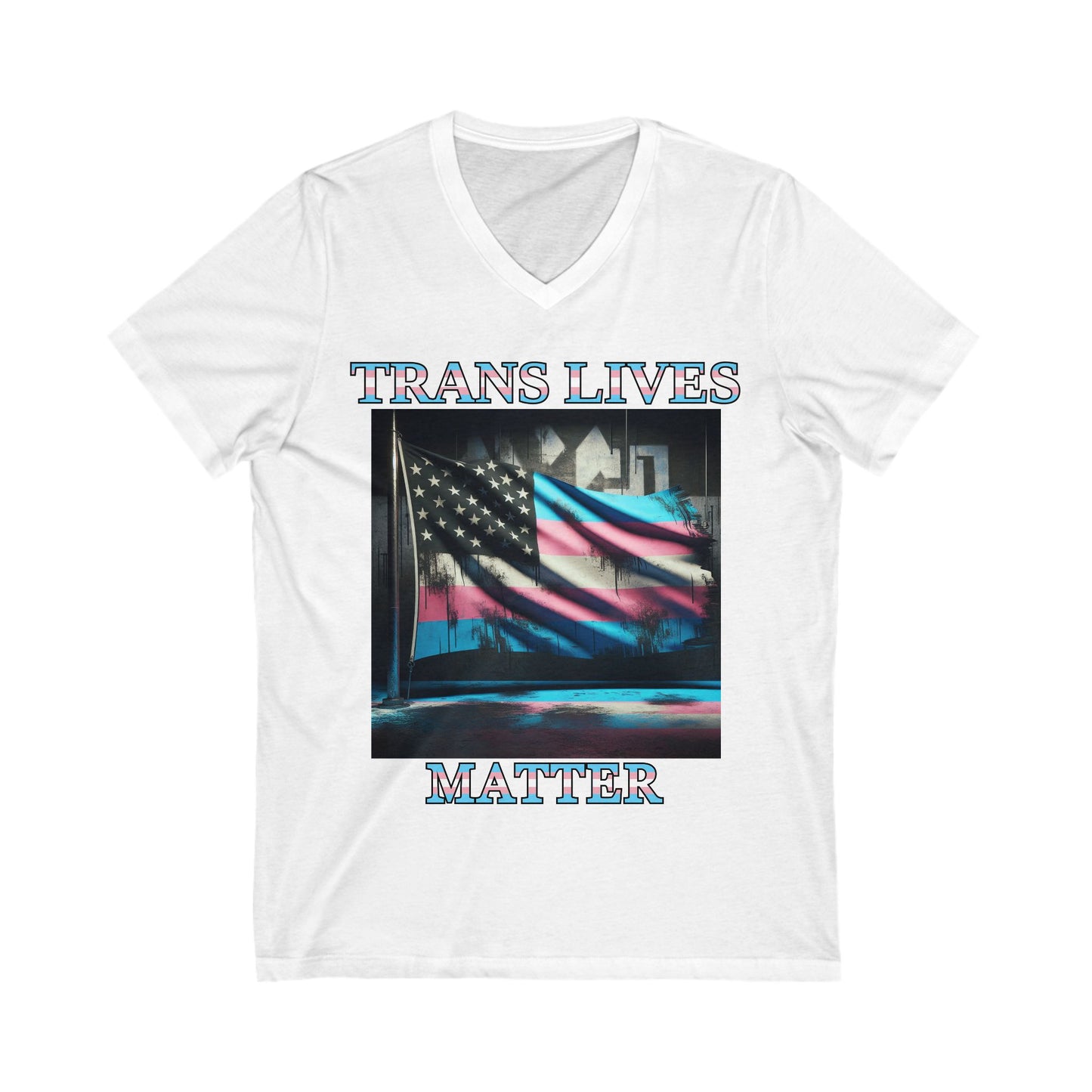 Trans Lives Matter Flag V-Neck V2