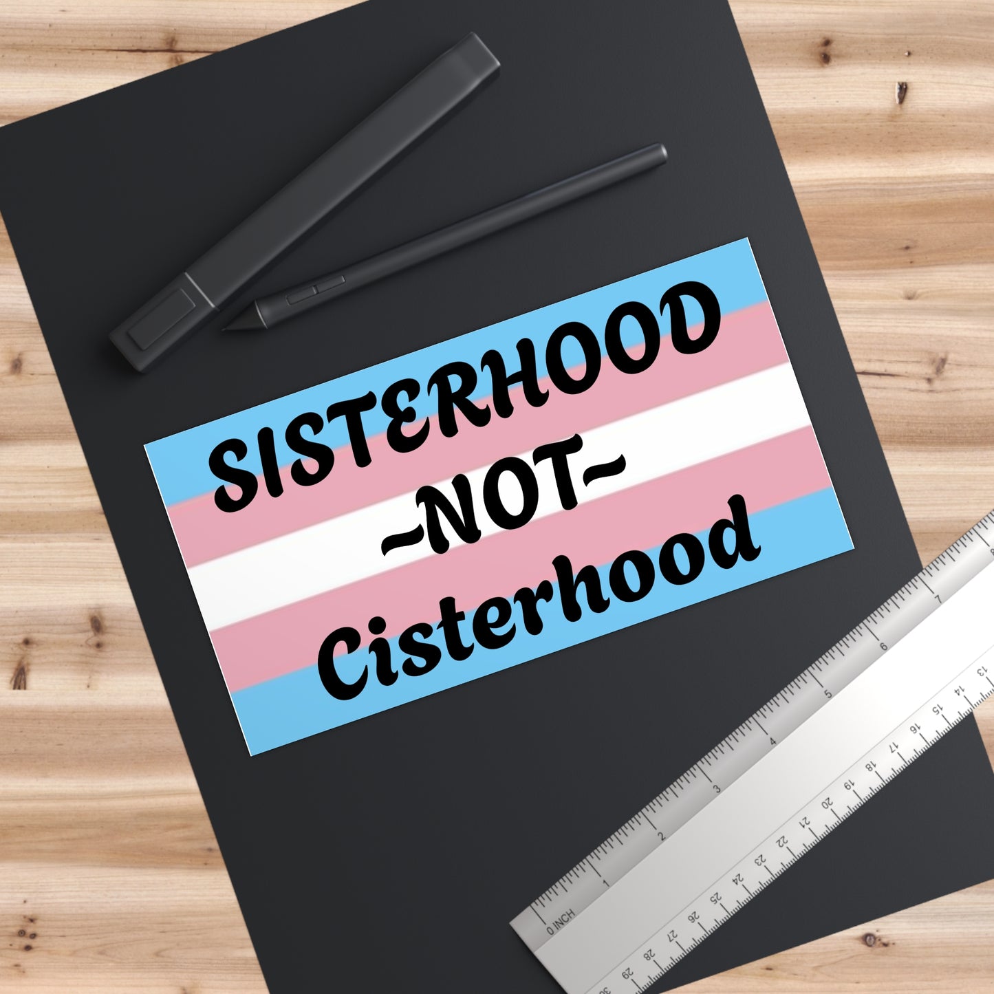 Sisterhood Trans Bumper Sticker