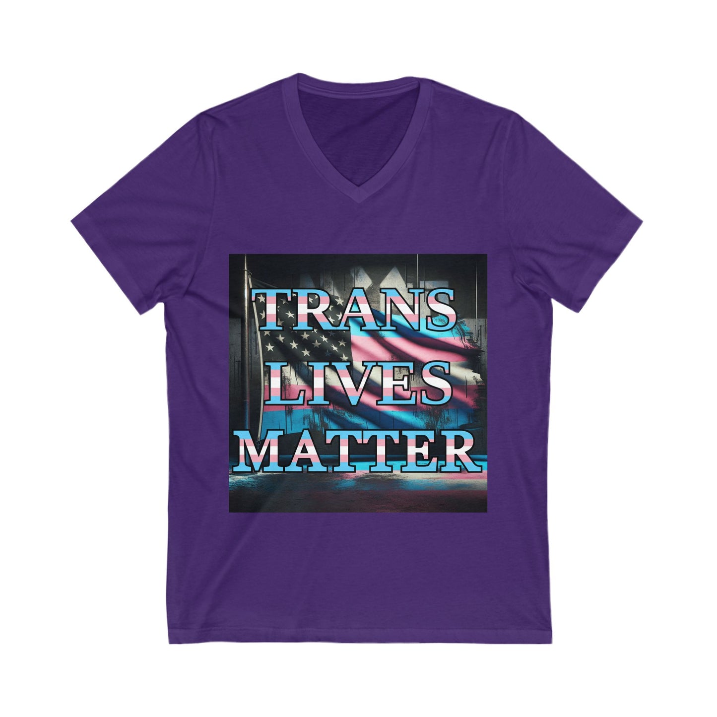 Trans Lives Matter Flag V-Neck V1