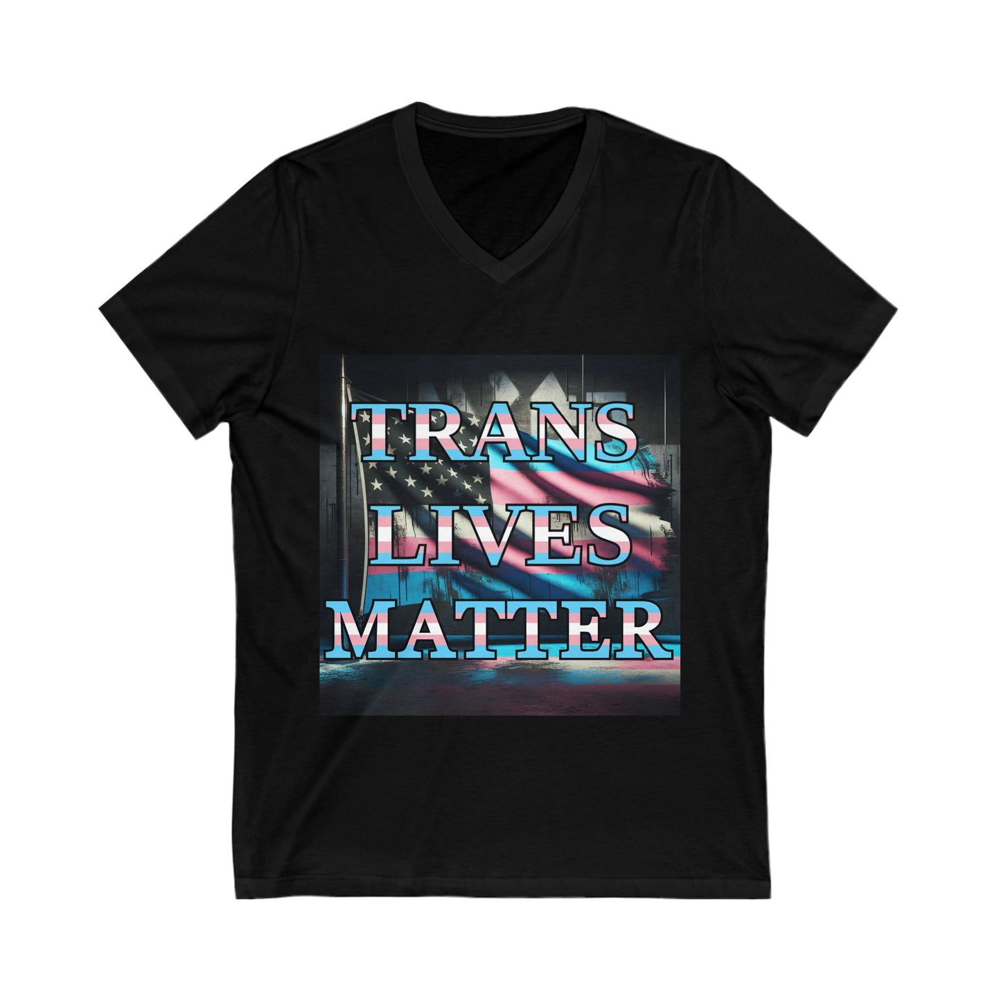 Trans Lives Matter Flag V-Neck V1