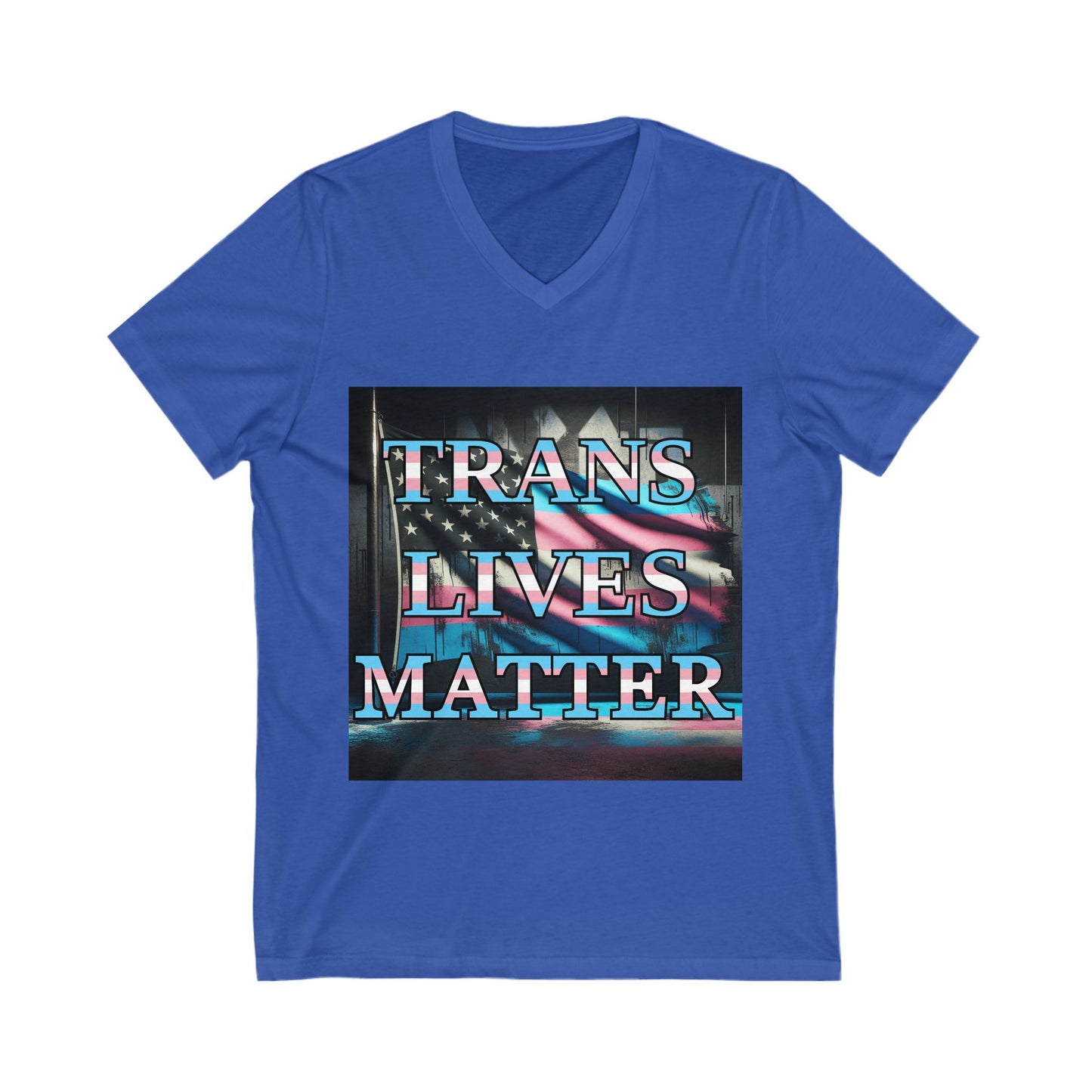 Trans Lives Matter Flag V-Neck V1