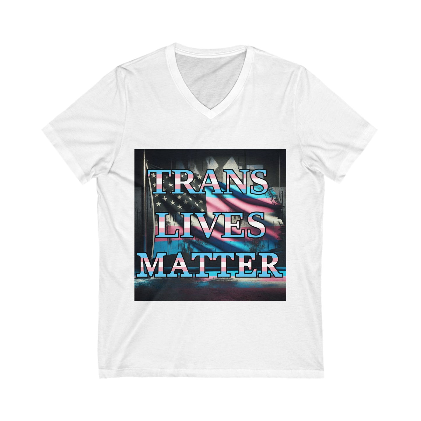 Trans Lives Matter Flag V-Neck V1