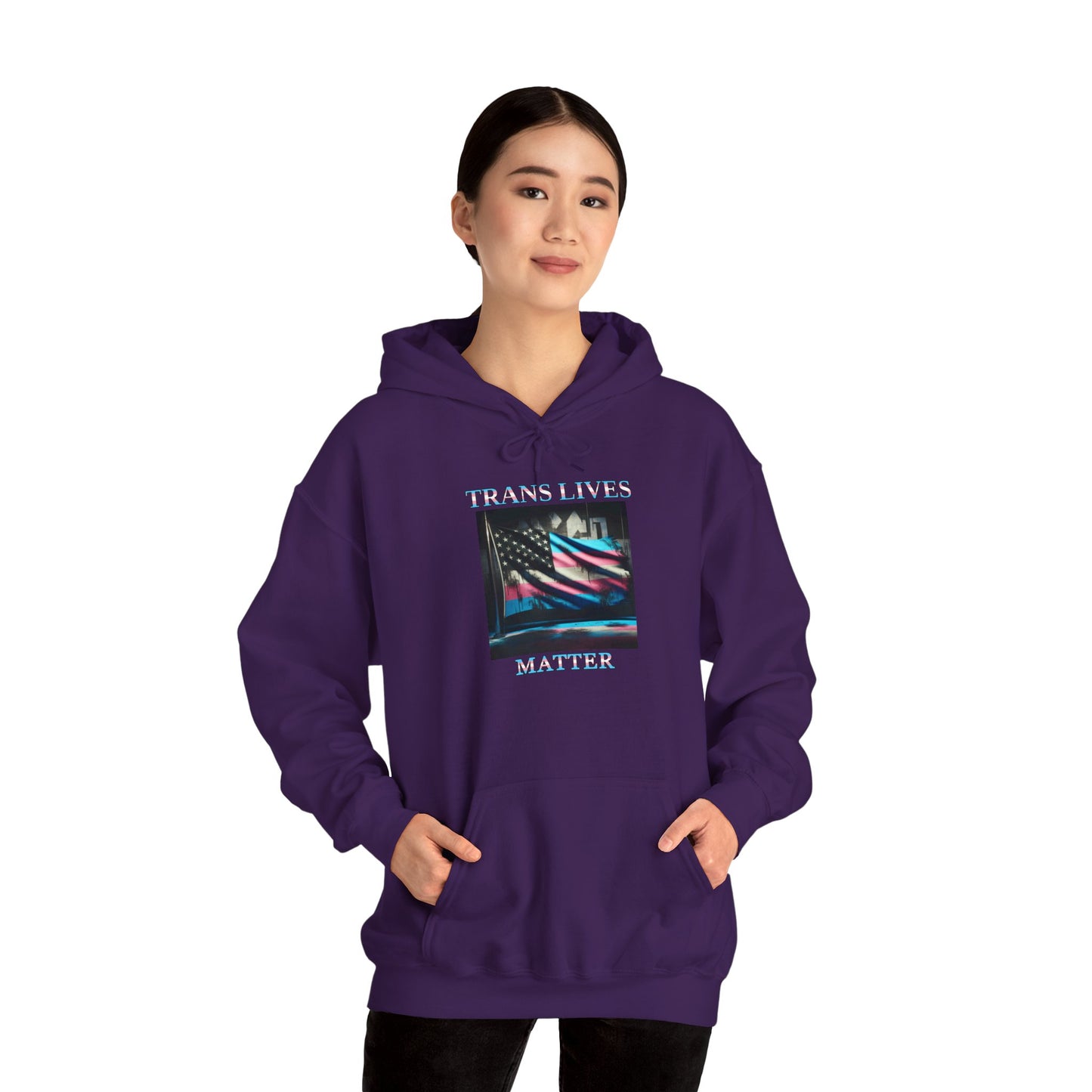 Trans Lives Matter Flag Hoodie V2