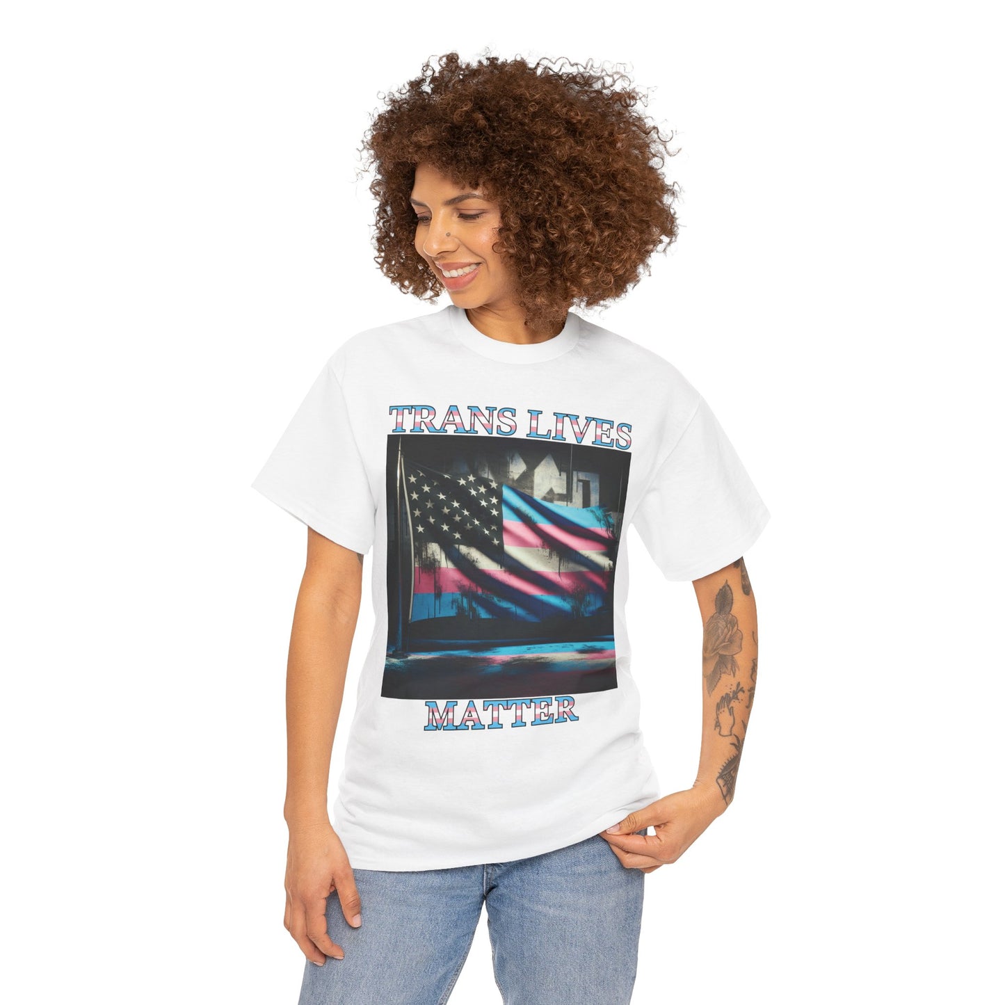 Trans Lives Matter Flag Tee V2