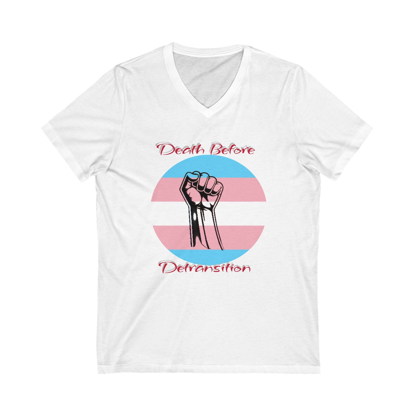 Death Before Detransition Pacifist V-Neck Tee