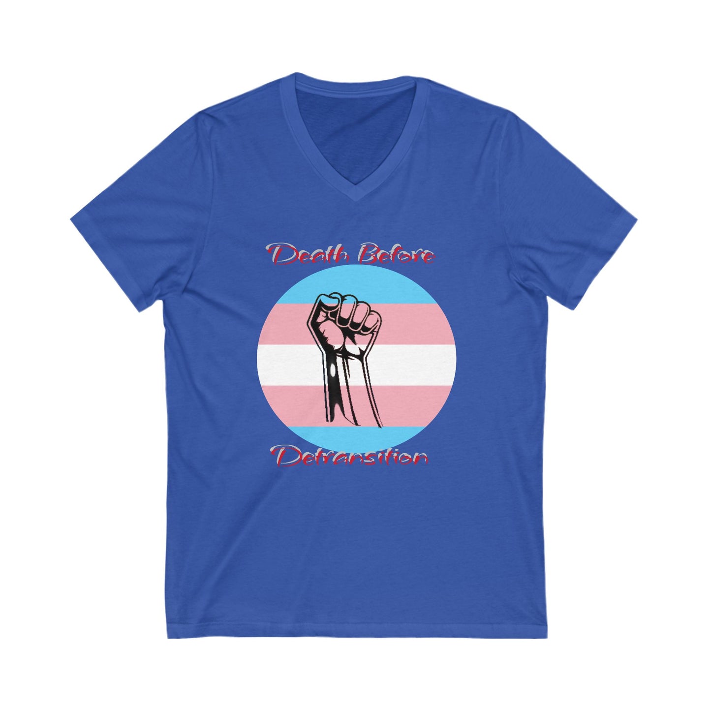 Death Before Detransition Pacifist V-Neck Tee