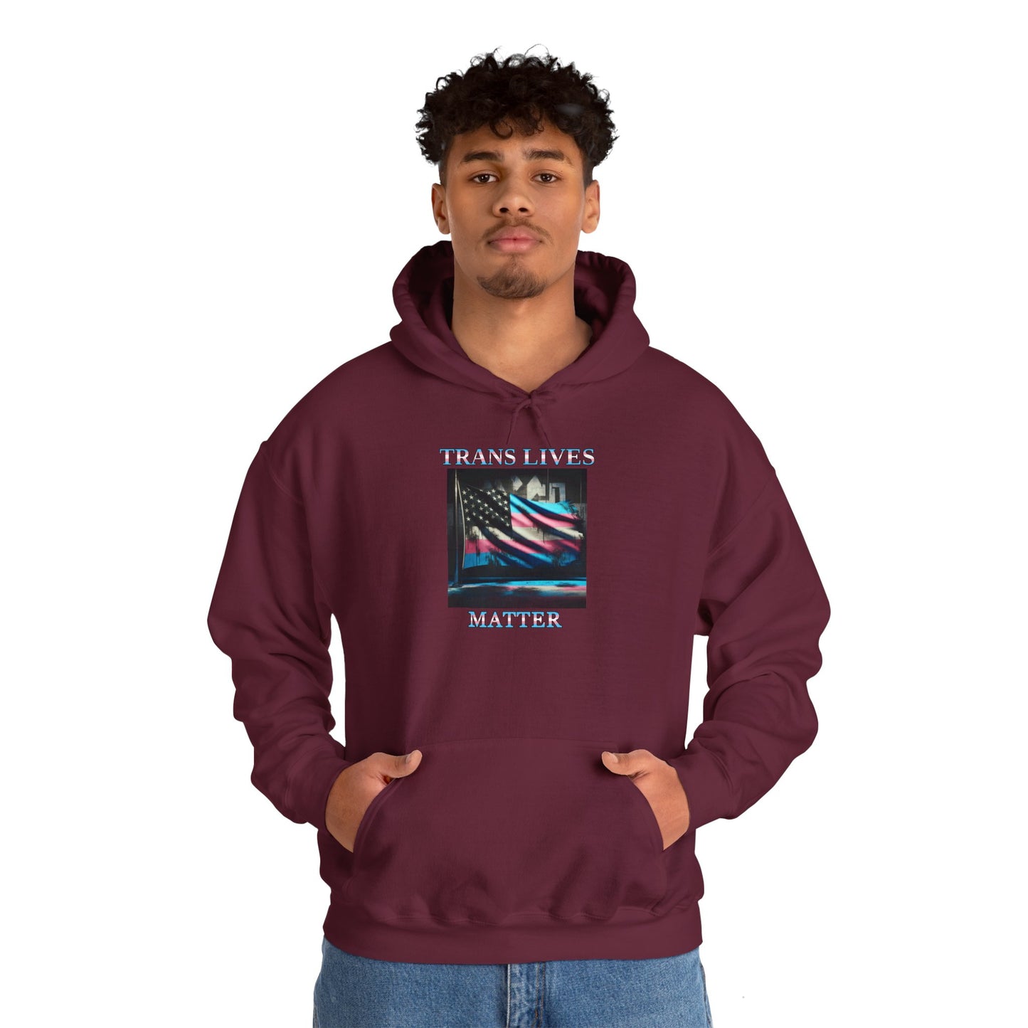 Trans Lives Matter Flag Hoodie V2