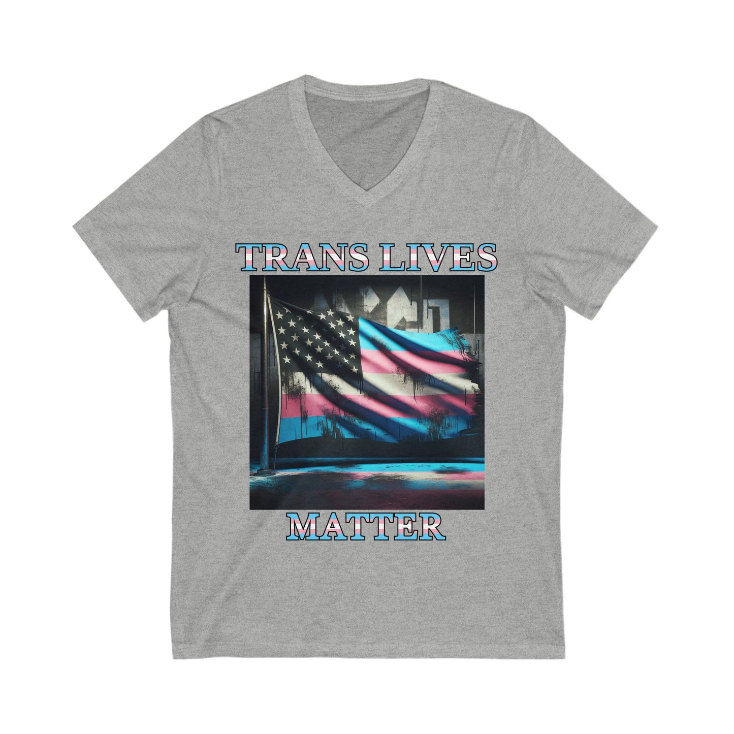 Trans Lives Matter Flag V-Neck V2