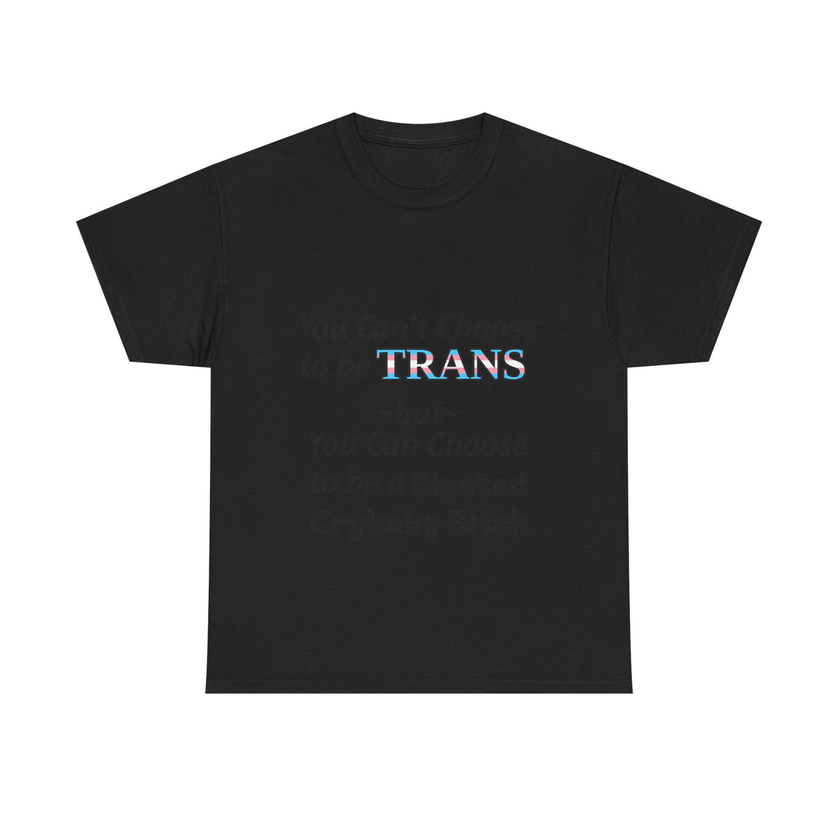 Trans Rights Statement Tee — "You Can't Choose to Be Trans" Graphic T-Shirt